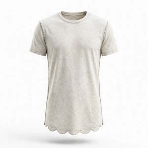 Export Wholesale Men's Wash O-Neck Short Sleeve T-<b>Shirt</b> Vintage Solid <b>Long</b> Drop Shoulder <b>Tee</b> From BD - Product Image 5