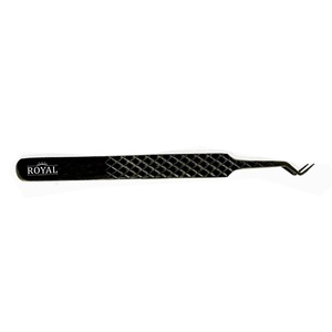 Pinces professionnelles pour extensions de cils Royal Tweezers Instruments - Acier inoxydable, logo personnalisé, durables, antimagnétiques, pointe incurvée - Product Image 4