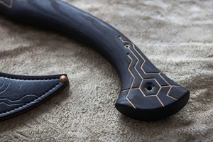 Custom Handmade Industrial DIY <b>Axe</b> Head Carbon Steel Blade Wood <b>Handle</b> 18in Overall Length 3Lb Weight Survival - Product Image 4