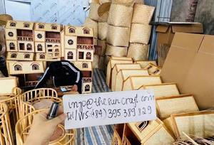 Wholesale Premium Handcrafted Rattan Miniature Villa Eco-Woven Baby <b>Doll</b> House Factory Price - Product Image 5