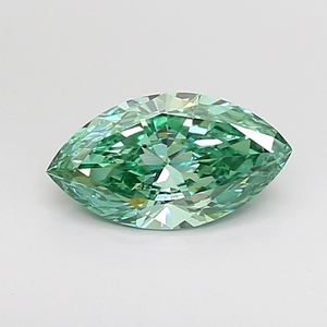 Diamante Cultivado en Laboratorio de Corte Brillante Marquise, Verde Intenso Fantasía, 1.4 Quilates, VVS1, con Certificado IGI, Personalizado, D-F, VVS-VS - Product Image 1