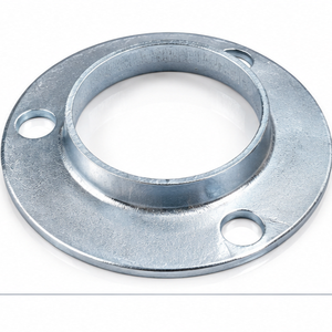 Brida de acero galvanizado para barandales, brida plana, brida de cuello para pasamanos, escaleras y herrajes de balaustrada - Product Image 2