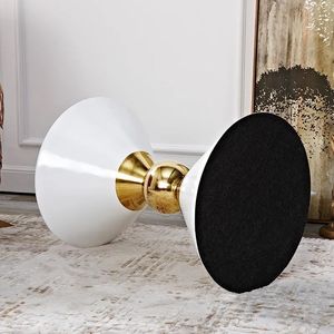 Mesas Auxiliares de Diseño Cónico, Muebles de Lujo Negros, Mesa Auxiliar de Metal Chapado en Oro para Sala de Estar, Salón, Oficina, Proveedor Indio - Product Image 4