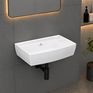 Lavabo de Baño Moderno de Cerámica para Colgar en la Pared con Diseño Ecológico, Fácil de Limpiar, Capacidad de 9L para Uso en Hospitales y Baños - Product Image 2
