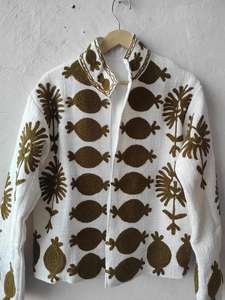 Manteau pour femme, veste courte Suzani, veste en tissu Suzani, robe, veste courte Suzani - Product Image 4