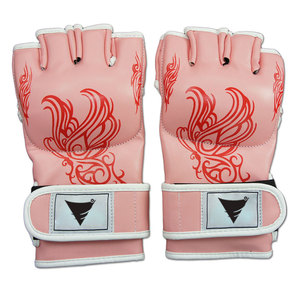 ถุงมือ MMA พิมพ์โลโก้ตามสั่ง หนัง PU ระบายอากาศ ซับเหงื่อ ปิดด้วยแถบตีนตุ๊กแก สีตามสั่ง ขนาดสำหรับมืออาชีพ ฝึกซ้อม - Product Image 2