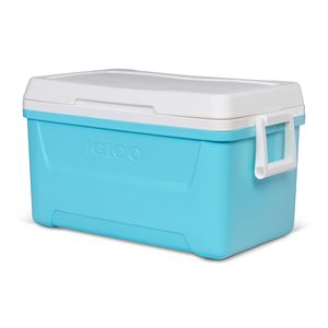 Glacière rigide Laguna 48 QT bleu aqua et blanc, rotomoulée pour une rétention maximale de la glace - Product Image 3