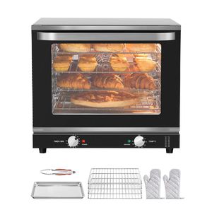 Forno Elettrico Commerciale a 4 Ripiani da 2800W con Porta in Vetro Temperato e Griglie in Rete (66L) - Product Image 1