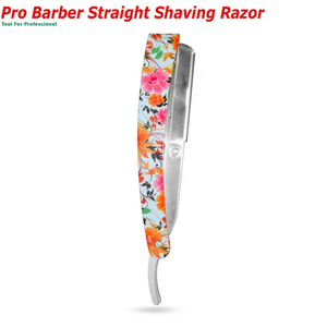 Premium Quality Straight Edge <b>Barber</b> Razor Stainless Steel Blade Wooden Handle Manual Razors Beard <b>Shaver</b> for Men Customized - Product Image 2