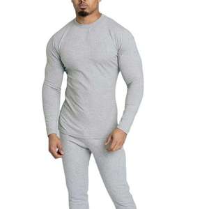T-shirt de sport à manches longues pour homme, compressif, respirant, éco-responsable, extensible, en spandex/polyester, à prix avantageux - Product Image 1