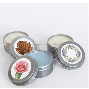 คอลเลกชันเทียนหอมแบรนด์ส่วนตัวสุดหรู – ดีไซน์ลายดอกไม้และลายไม้ที่สวยงาม - Product Image 2