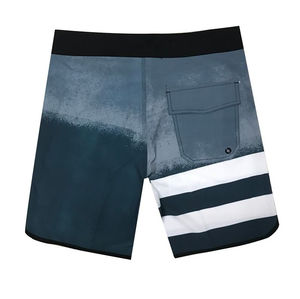 Shorts de bain pour hommes à taille haute, longueur genou, en Spandex/Polyester, imprimés, imperméables, respirants, pour sports d'été et plage - Product Image 4