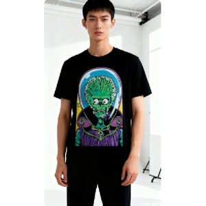 เสื้อยืดผู้ชายขายส่ง ผ้าฝ้าย 100% เสื้อยืดโลโก้แบบกำหนดเอง เสื้อยืดลายการ์ตูน เสื้อผ้าสตรีทแวร์ ET เสื้อยืดแขนสั้นผู้ชายสำหรับฤดูร้อน - Product Image 4