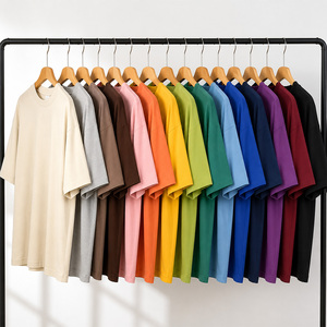 2026 Men's Oversized 100% Cotton Formal T-Shirt Heavyweight Factory Wholesale Breathable Custom Premium Regular Fit - Product Image 1
