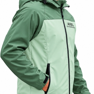 men Custom <b>Soft</b> <b>Shell</b> <b>Jacket</b> Two Tone <b>Hooded</b> Full Zip Outdoor Casual <b>Jacket</b> High Neck Style Regular Fit Premium <b>Jacket</b> For Men - Product Image 6