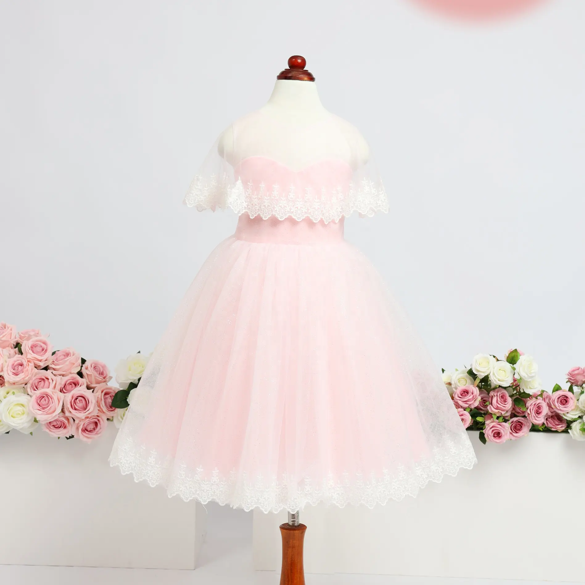 최고 선택 도매 가격 공주 드레스 소녀 아기 1-12Y 공주 스타일