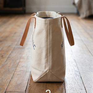 Sac fourre-tout en toile Regal Three, couleur rouge unie, sac de shopping ouvert, style minimaliste, sac fourre-tout toutes saisons, sacs à main légers et décontractés - Product Image 6