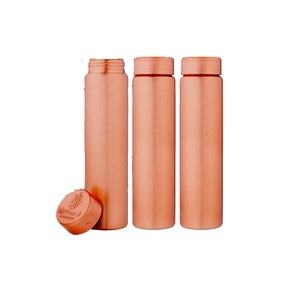 Botella de Agua de Cobre Puro al 100% de Un Litro, Color Cobre, Apta para Lavavajillas, Apta para Hervir, para Hogar, Oficina, Escuelas, Gimnasios - Product Image 4