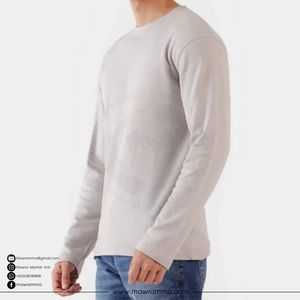 เสื้อยืดแขนยาวผู้ชายทรงโอเวอร์ไซส์ ผ้าเจอร์ซีย์คอตตอน 100% พร้อมโลโก้สั่งทำพิเศษ คุณภาพพรีเมียม OEM ระบายอากาศได้ดี เหมาะสำหรับเล่นกีฬา - Product Image 4