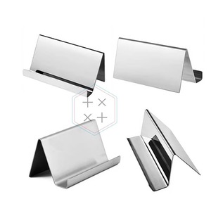 Aluminum Business Card <b>Holder</b> 4 Inch Minimalist Laser Printing Design - Product Image 6