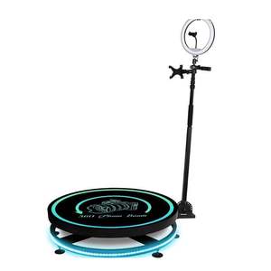 SALES OF <b>360</b> Photo <b>Booth</b> Machine Glass Platform for Parties with RGB Lights,Software APP Remote Automatic <b>360</b> Spin Camera <b>Booth</b> - Product Image 4