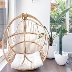Wholesale patio seating furniture natural rattan bird nest basket chair wicker <b>hammock</b> chairs - Product Image 2