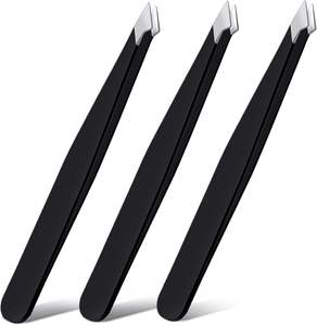 Pinzas de Precisión Negras con Puntas Puntiagudas de Acero Inoxidable, Duraderas, Multiusos, para Manicura, Depilación de Vello Encarnado, Reparación y Uso Médico - Product Image 2