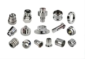 ชุดอุปกรณ์ข้อต่อเกลียวสแตนเลสแบบกำหนดเอง ผลิตด้วยเครื่อง CNC ความแม่นยำสูง ชิ้นส่วนโลหะอุตสาหกรรม - Product Image 6