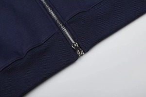 Wholesale Custom Logo Streetwear Boxy Two Way Zippers Hoodie Fleece <b>Zip</b> <b>up</b> Hoodie - Product Image 5