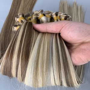 Extensions de cheveux de trame attachées à la main en cheveux humains de qualité 12A pour un ajout naturel et élégant - Product Image 4