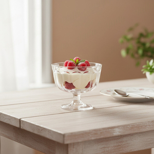 ถ้วยไอศกรีมพลาสติกใสทรงเตี้ยแบบวินเทจ ผลิตในไต้หวัน ยี่ห้อ Holar สำหรับจัดเลี้ยง บุฟเฟ่ต์ และร้านไอศกรีม - Product Image 5