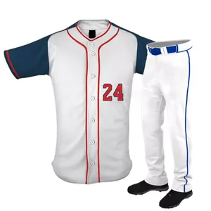 Uniformes de baseball personnalisés de haute qualité, respirants et élégants, pour hommes et femmes, livraison rapide, équipe personnalisée - Product Image 4