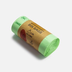 Sacs en rouleau pré-ouverts en HDPE 100 % compostables et biodégradables avec soufflet de fond pour ensacheuse automatique, thermoscellables, pour ustensiles de cuisine TD 12 - Product Image 6