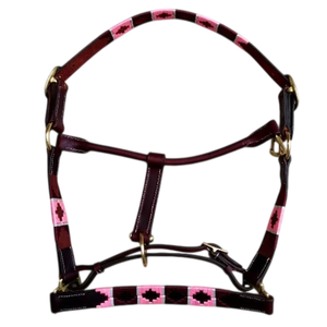 NIDA 2017 Premium Ecuestre Cuero Polo Halter Argentino Cosido a mano Hilo multicolor Logotipo personalizado Caballo aceptado - Product Image 1