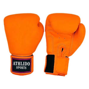 Gants de boxe pour le kick-boxing et le Muay Thai, gants d'entraînement professionnels avec fermeture à boucle et crochet, % cuir véritable - Product Image 1