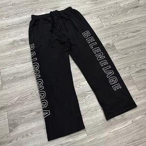 Pantalon de jogging homme coupe droite streetwear personnalisé, respirant, séchage rapide, léger, polyester-coton, écologique, décontracté - Product Image 1