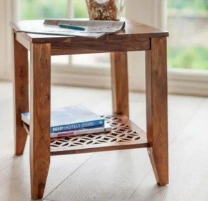 Contemporary <b>Side</b> <b>Table</b> with Geometric Pattern | OEM ODM Manufacturer Jodhpur India - Product Image 4