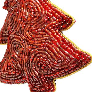 เครื่องประดับตกแต่งต้นคริสต์มาสแบบแขวนประดับลูกปัดสีแดง งานฝีมือสำหรับเทศกาล ของขวัญงานรื่นเริงสำหรับตกแต่งบ้านและงานปาร์ตี้ - Product Image 4