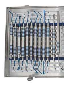 Juego de 10 elevadores periostales de acero inoxidable en estuche, elevadores dentales para implantes de Dentavex - Product Image 3