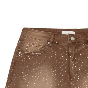 New Fashion Men Casual <b>Rhinestone</b> Denim Shorts Eco-Friendly Windproof Breathable Quick Dry Durable 100% Polyester <b>Fabric</b> Hot - Product Image 6