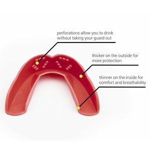 Protector Bucal Rojo de Alta Elasticidad para Boxeo, Protección Dental Duradera para Entrenamiento de Sparring y Deportes de Contacto - Product Image 2