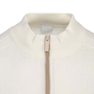 Men's Knitted Breathable 100% Cotton Fleece Winter Half/Quarter Zip Long Sleeve Stand Collar Casual Sportswear <b>Sweater</b> - Product Image 5