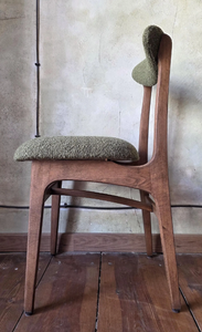 Hot Sale Solid Wooden Rattan <b>Back</b> Dining Chairs With Comfortable <b>Cushion</b> Dining Chairs At Best Prices From India - Product Image 3