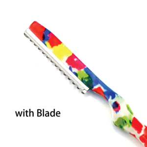 Navaja de Barbero Kaamir Instruments con Cabezal Giratorio, Recubrimiento de Papel con Logotipo Personalizado, Hoja Única de Acero Inoxidable, Uso Profesional en Salón - Product Image 2