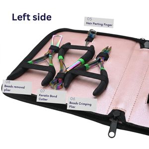 Kit d'outils professionnels pour extensions de cheveux en acier inoxydable : pinces à sertir, ciseaux à boucles, peigne, outil d'installation et de retrait, kit capillaire - Product Image 2