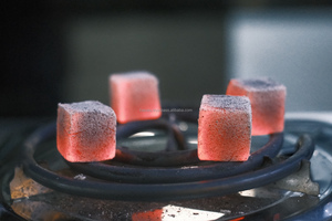 Charbon de coco pour chicha en cubes 26 mm, briquettes à cendres blanches pour les distributeurs de chicha - Product Image 2