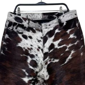 Shorts en cuir de vachette à poils pour hommes, nouveaux, sur mesure, de haute qualité, faits main, durables, mode, style unique, différentes couleurs - Product Image 2