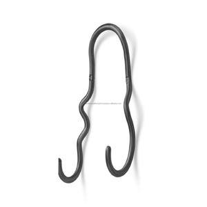 Crochets verticaux de décoration murale en métal noir de meilleure qualité faits à la main pour la maison l'ambiance de la salle de bain style de vie couloir suspendu - Product Image 1