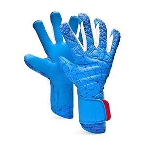 Gants de gardien de but en cuir personnalisés avec coupe négative pour l'entraînement de football-Design à doigts entiers - Product Image 2