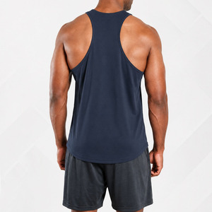 Custom Mens 100% Cotton Gym Tank Top Breathable Knitted Fitness Singlet Solid Running Sports Vest Plus Size - Product Image 3